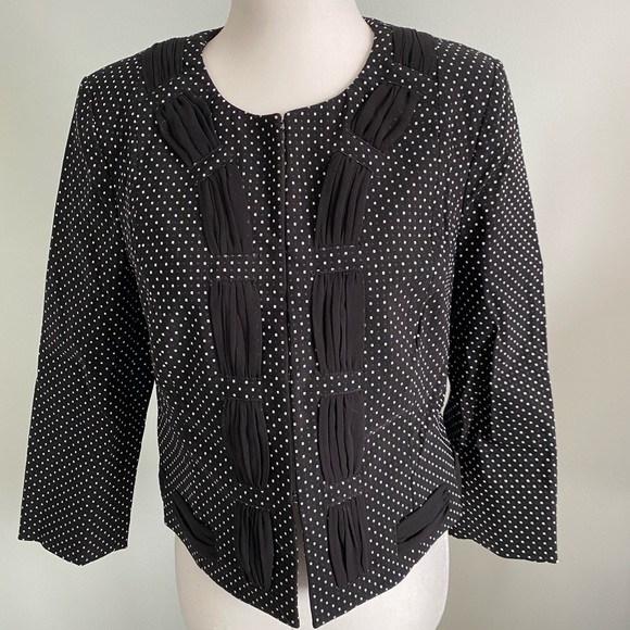 Cabi Black & White Dot Blazer - Picture 6 of 11